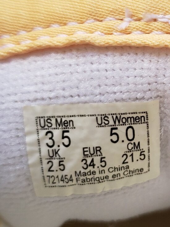 BNWT Vans SK8-HI Tapered 'Yellow Green' swirl (5) KICKS - Picture 4 of 9